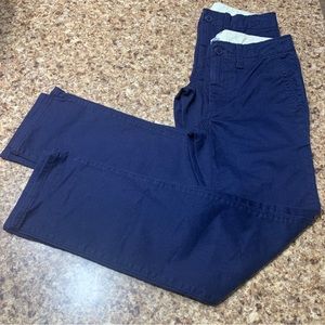 GAP Boys chino Stretch uniform pants Size 10 slim navy NWOT